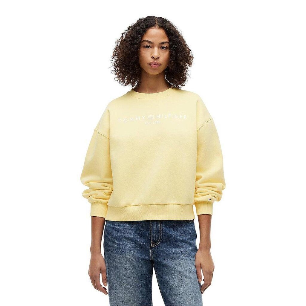 Moletom Tommy Hilfiger Fleece Feminino Branco
