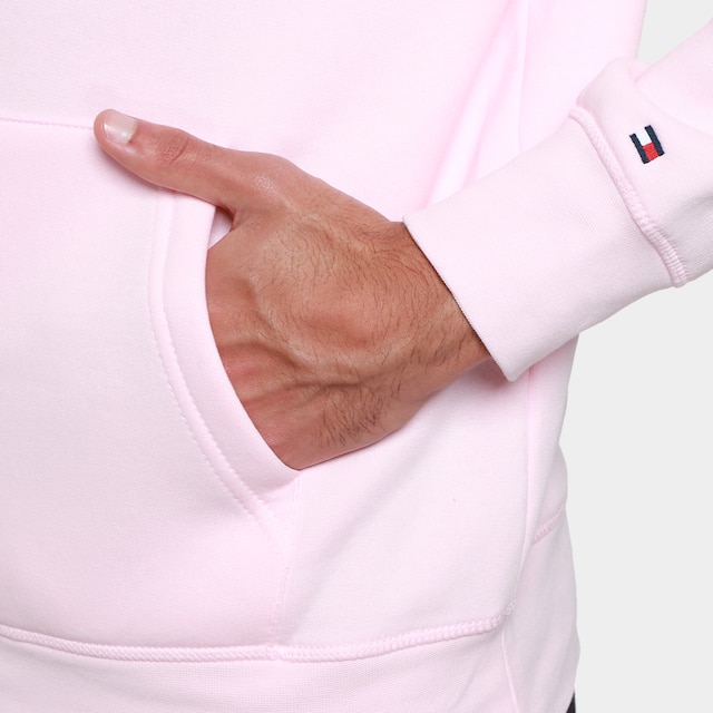 Moletom Tommy Hilfiger Logo Com Capuz Masculino