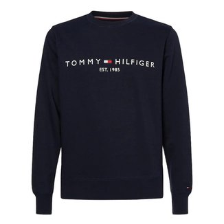 Moletom Tommy Hilfiger Logo Sweatshirt Azul Claro