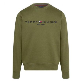 Moletom Tommy Hilfiger Logo Sweatshirt Azul Claro