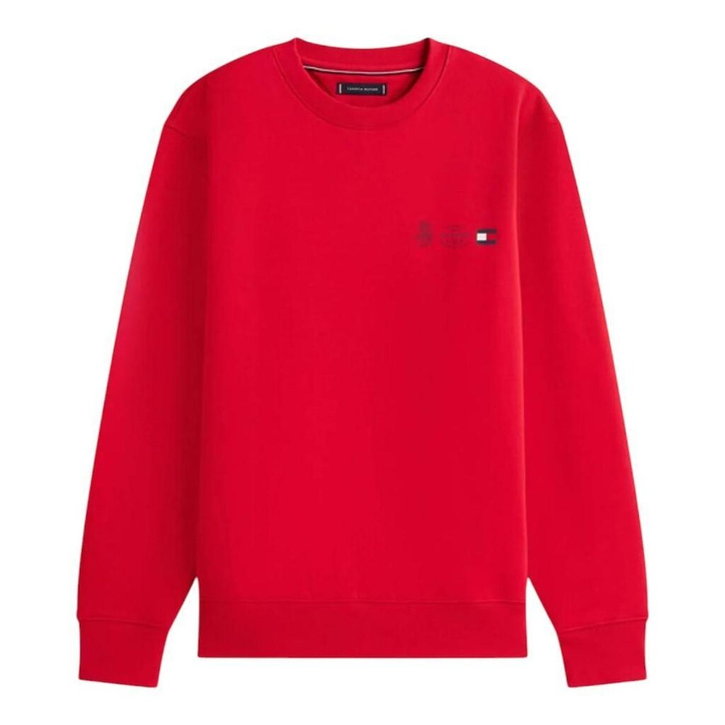 Moletom Tommy Hilfiger Small Crest Outline Crew Neck Branco
