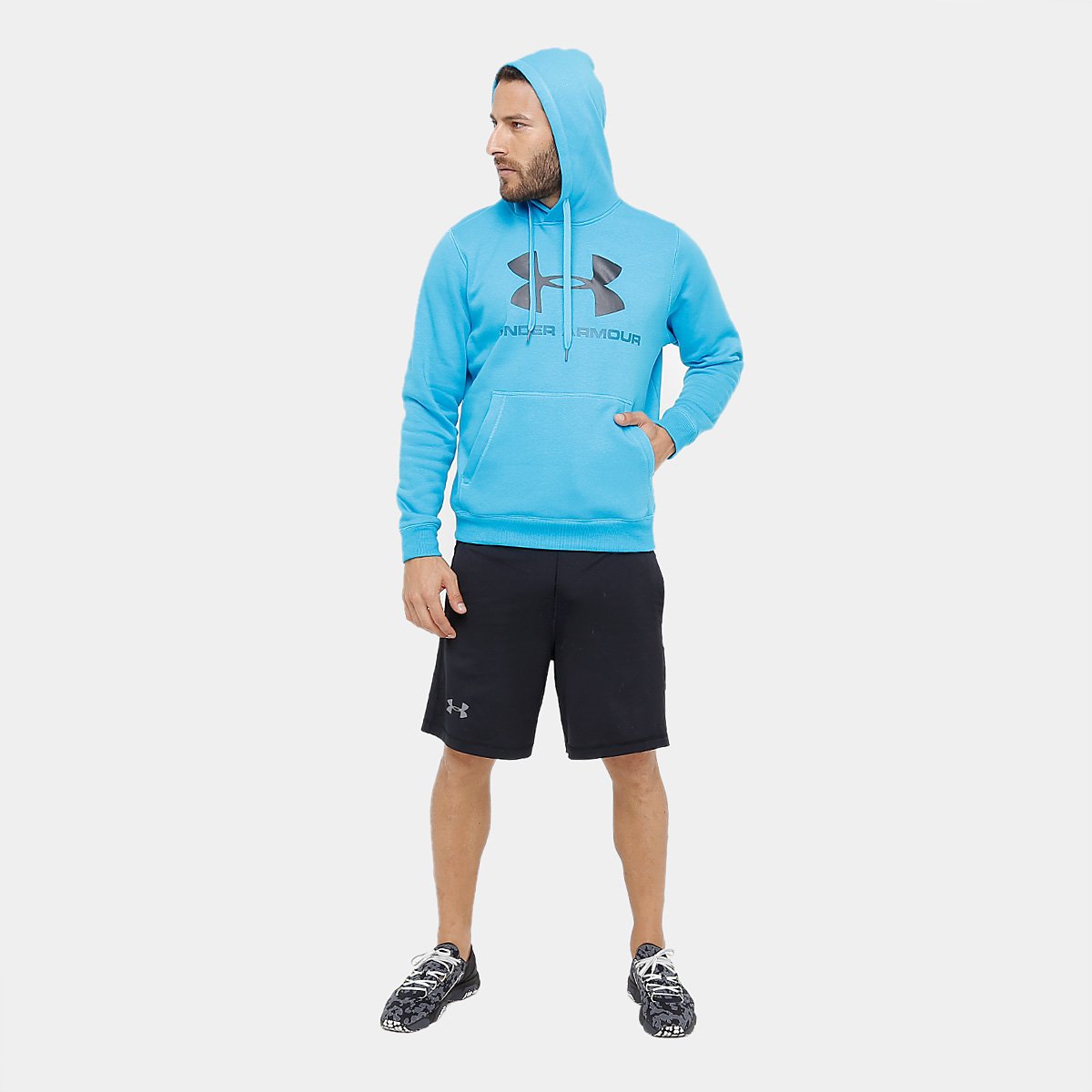 under armour men's sportstyle terry short sleeve moletom com capuz