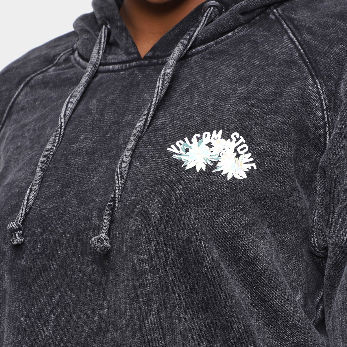 volcom pink moletom com capuz