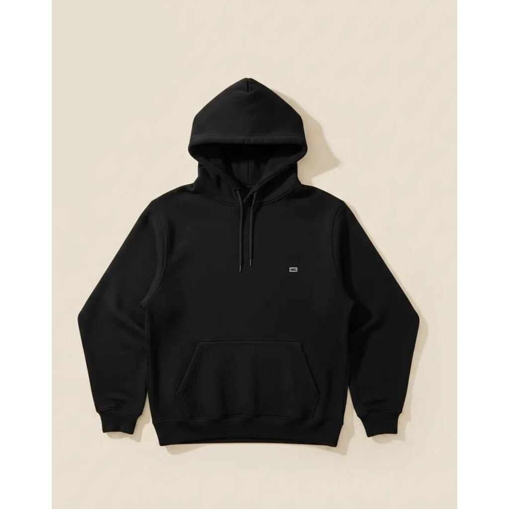 Moletom Wg Surf Canguru Fechado Preto