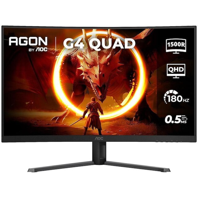 Monitor Gamer AOC Gaming 32" QHD 180Hz VA 0,5ms HDMI DisplayPort