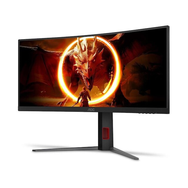 Monitor Gamer Curvo AOC Gaming U34G4C 34" WQHD 180Hz 0,5ms HDMI DisplayPort FreeSync U34G4C/57