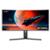 Monitor Gamer Curvo Husky Boreal 34", WQHD, Ultrawide, 200Hz, 1ms, Adaptive Sync, DisplayPort e HDMI - Preto