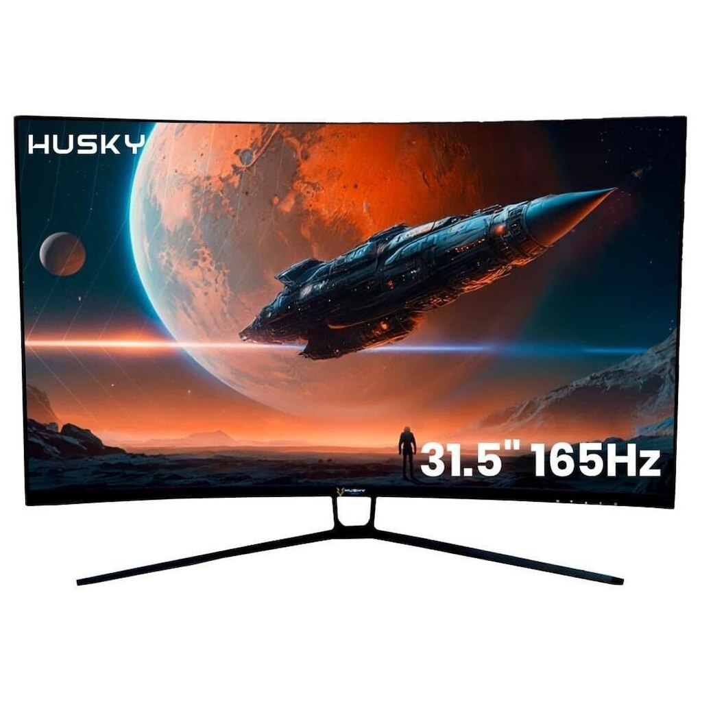 Monitor Gamer Husky Hailstorm 31.5' LED, Curvo, 165 Hz, Full HD, 1ms, Adaptive Sync- HGMT002