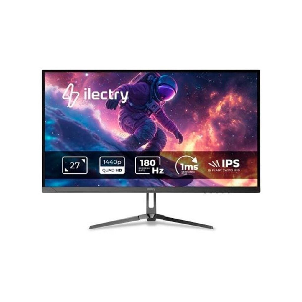 Monitor Gamer ilectry Vision 2718, 27" QHD, IPS, 180Hz, HDMI e DP, VESA,- IYVISION2718