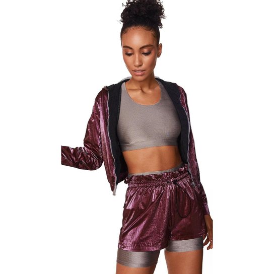 Morena Rosa Shorts Morena Rosa Biker Básico Cinza - Cinza