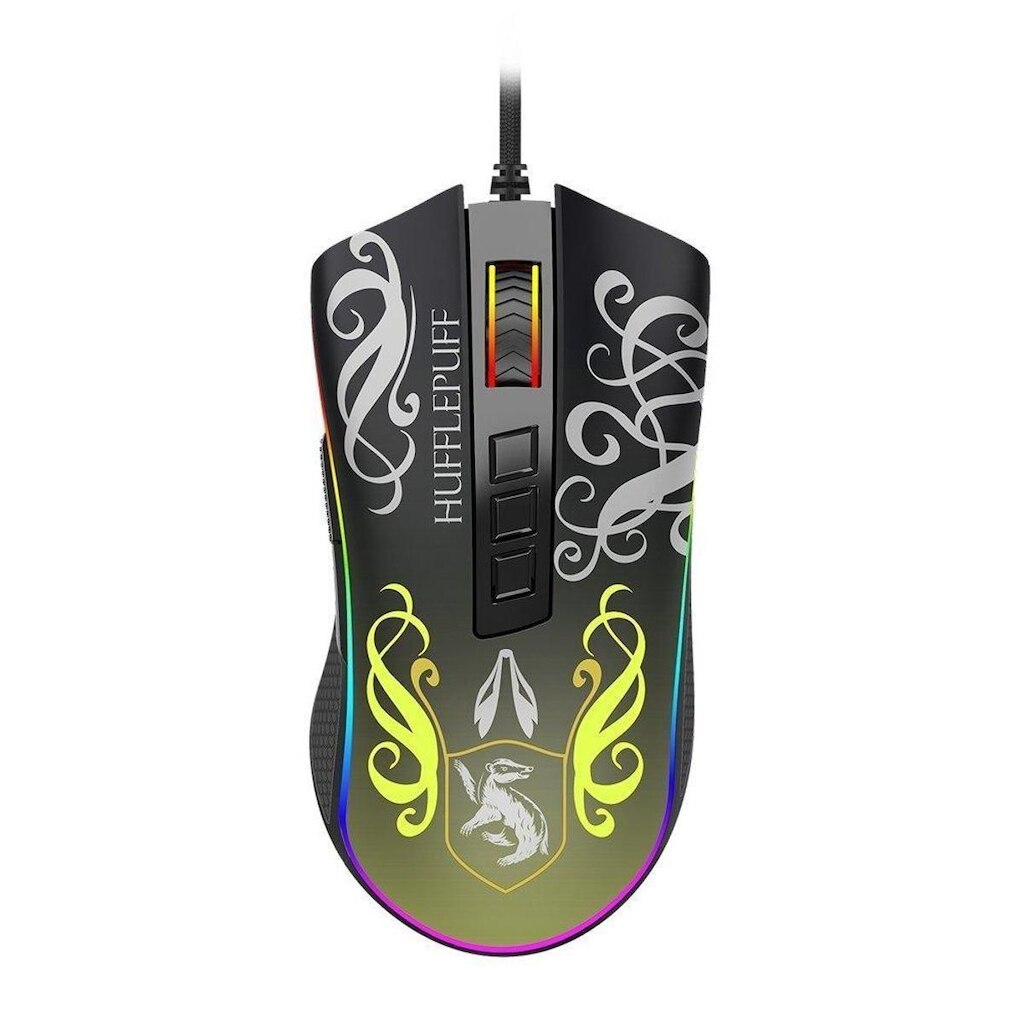 Mouse Gamer Redragon Harry Potter Lufa-Lufa, RGB, 12400 DPI, Sensor Pixart PMW3327, USB - HP-711H