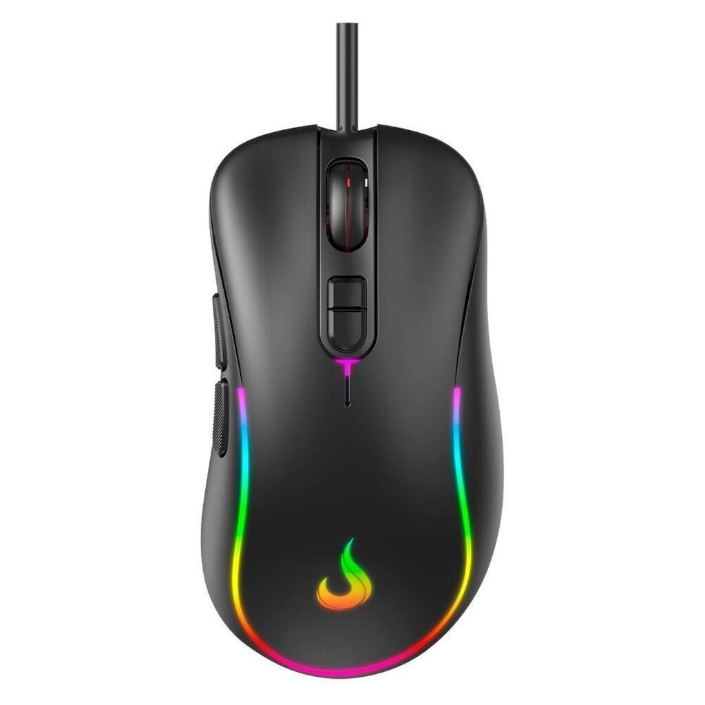 Mouse Gamer Rise Mode G2 Black RGB, 6400 DPI, 7 Botões, Preto - RM-MG-02-FB