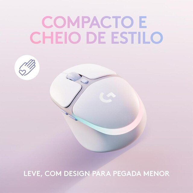 Mouse Gamer Sem Fio Logitech G705, Coleção Aurora, RGB, Bluetooth, USB, 6 Botões, - 910-006366
