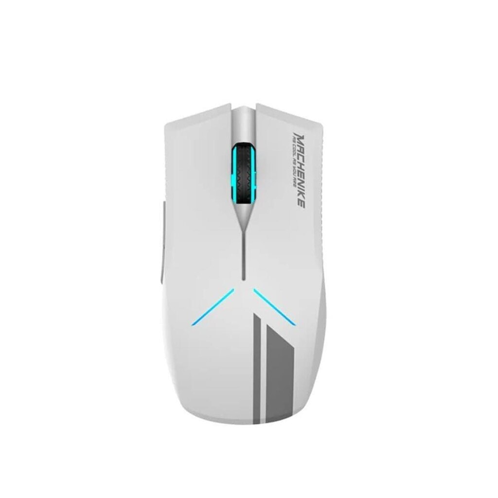 Mouse Gamer Sem Fio Machenike M72, RGB, 10.000 DPI, Wireless, Branco