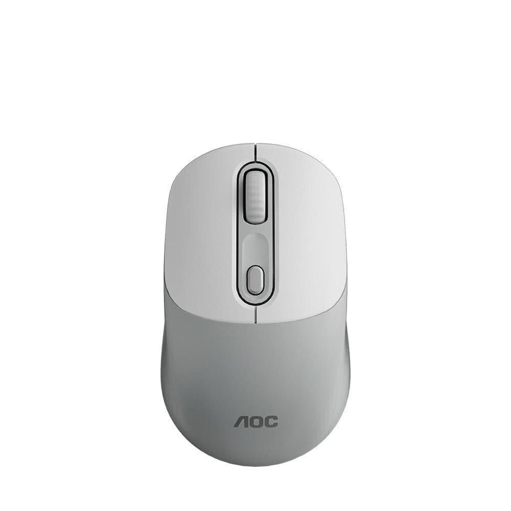 Mouse Sem Fio AOC MS300, 800-1600 DPI, 4 Botões, Design Ergonômico, Branco - MS300 WT