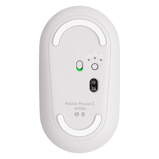 Mouse Sem Fio Logitech Pebble 2 M350s, USB Logi Bolt ou Bluetooth e Pilha Inclusa - 910-007047