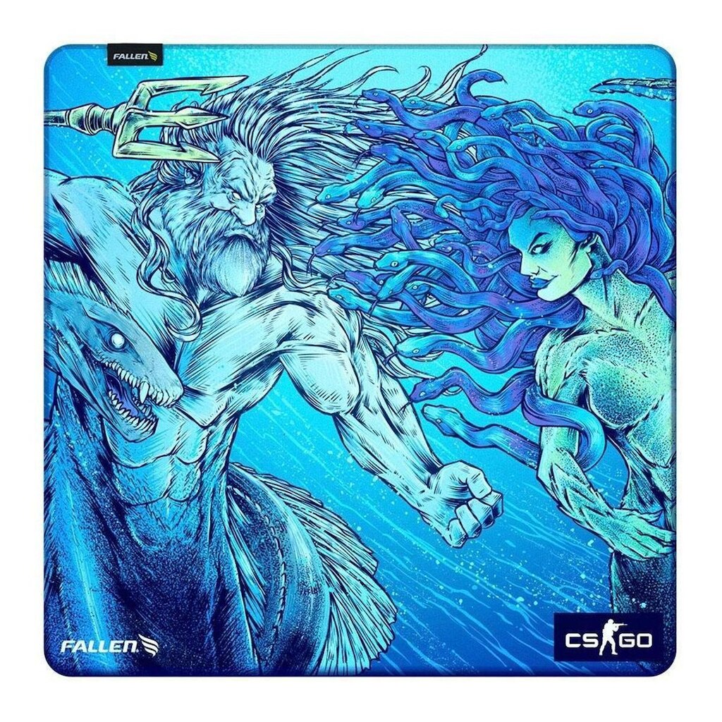Mousepad Gamer Fallen Cs:go Medusa, Speed+ Grande 450x450mm - MP-FN-CS-ME-SM-GR