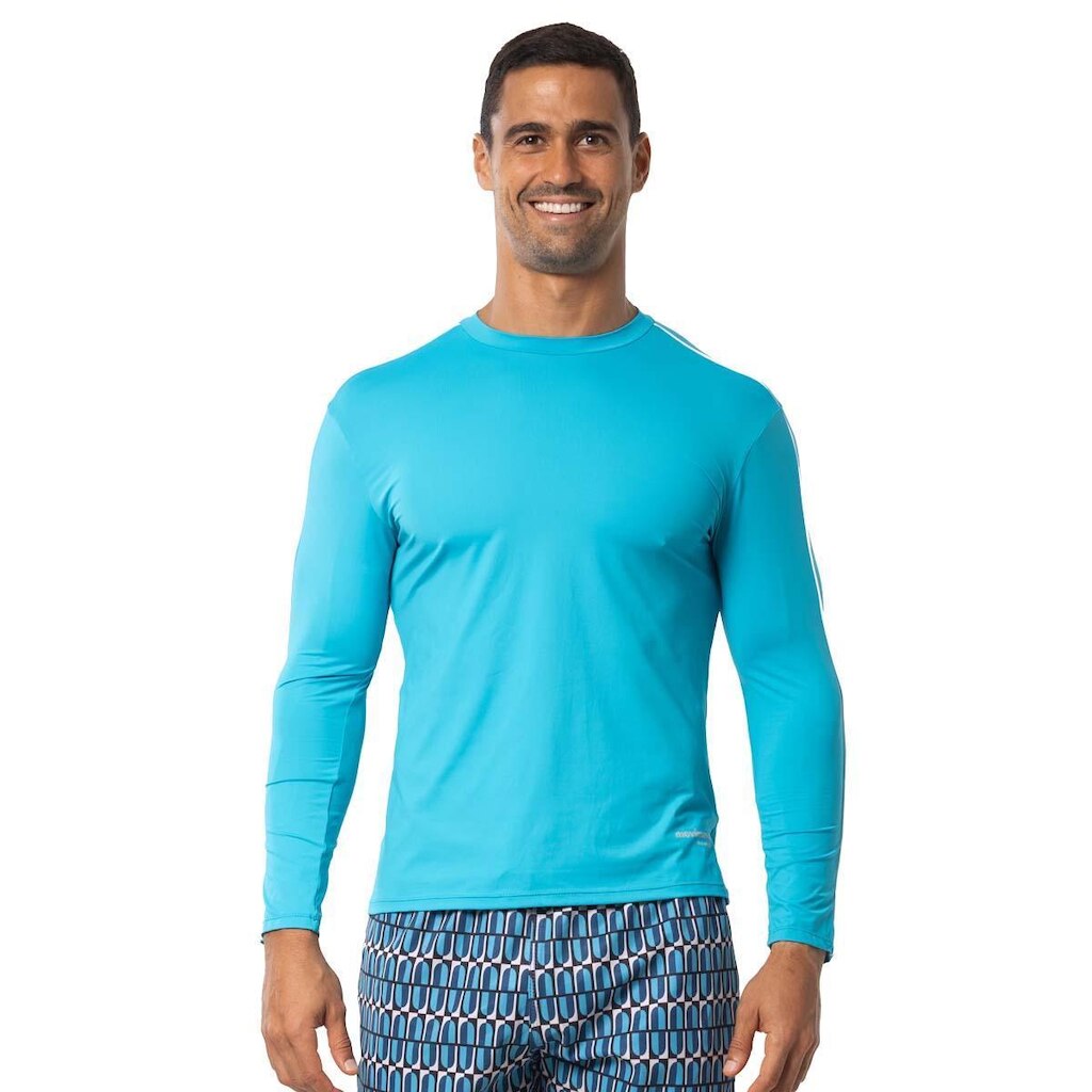 Movimento Camisa Carlos Proteção Solar Turquesa