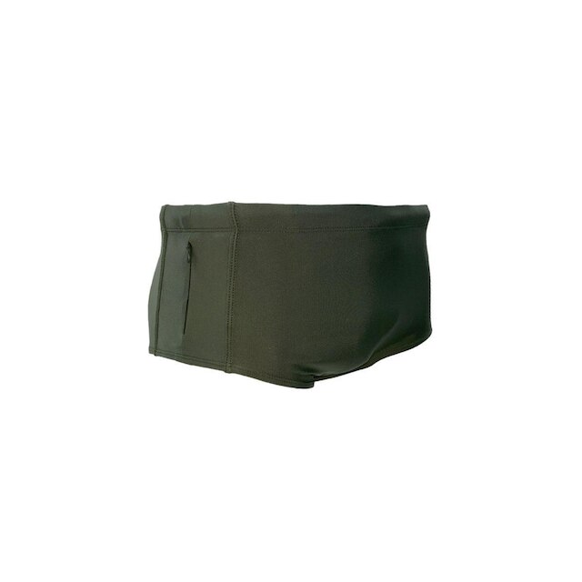 Movimento Sunga Larga Zíper Verde Musgo