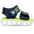 MP2518 - Sandália Papete Infantil Mini-Pé Com Led Fechamento em Velcro - Marinho+Amarelo