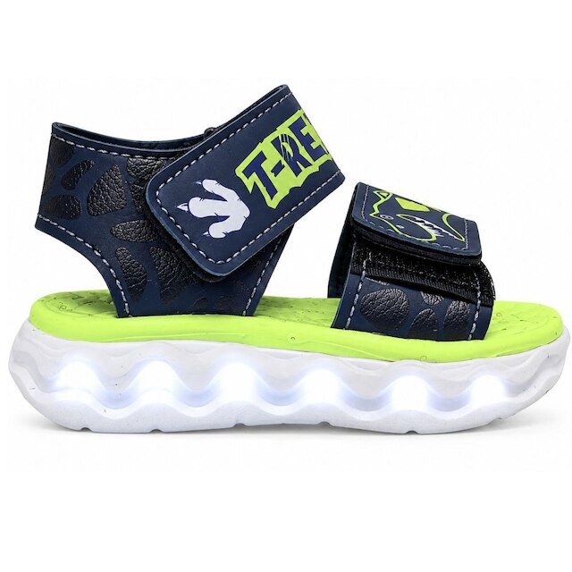 MP2518 - Sandália Papete Infantil Mini-Pé Com Led Fechamento em Velcro