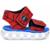 MP2518 - Sandália Papete Infantil Mini-Pé Com Led Fechamento em Velcro - Vermelho