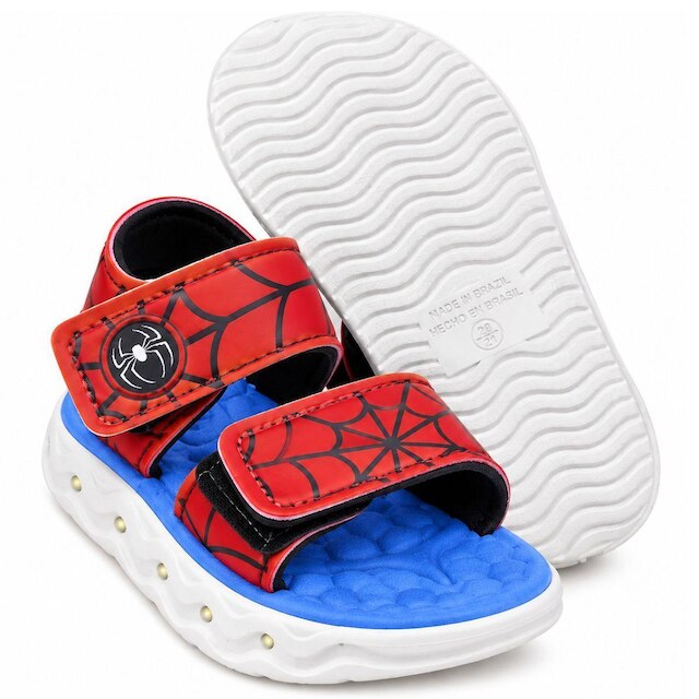 MP2518 - Sandália Papete Infantil Mini-Pé Com Led Fechamento em Velcro