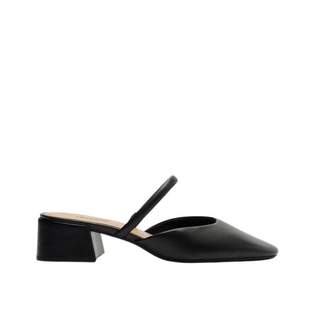 Mule Anacapri Feminino Salto Bloco Bico Quadrado Tira Fina C305740013