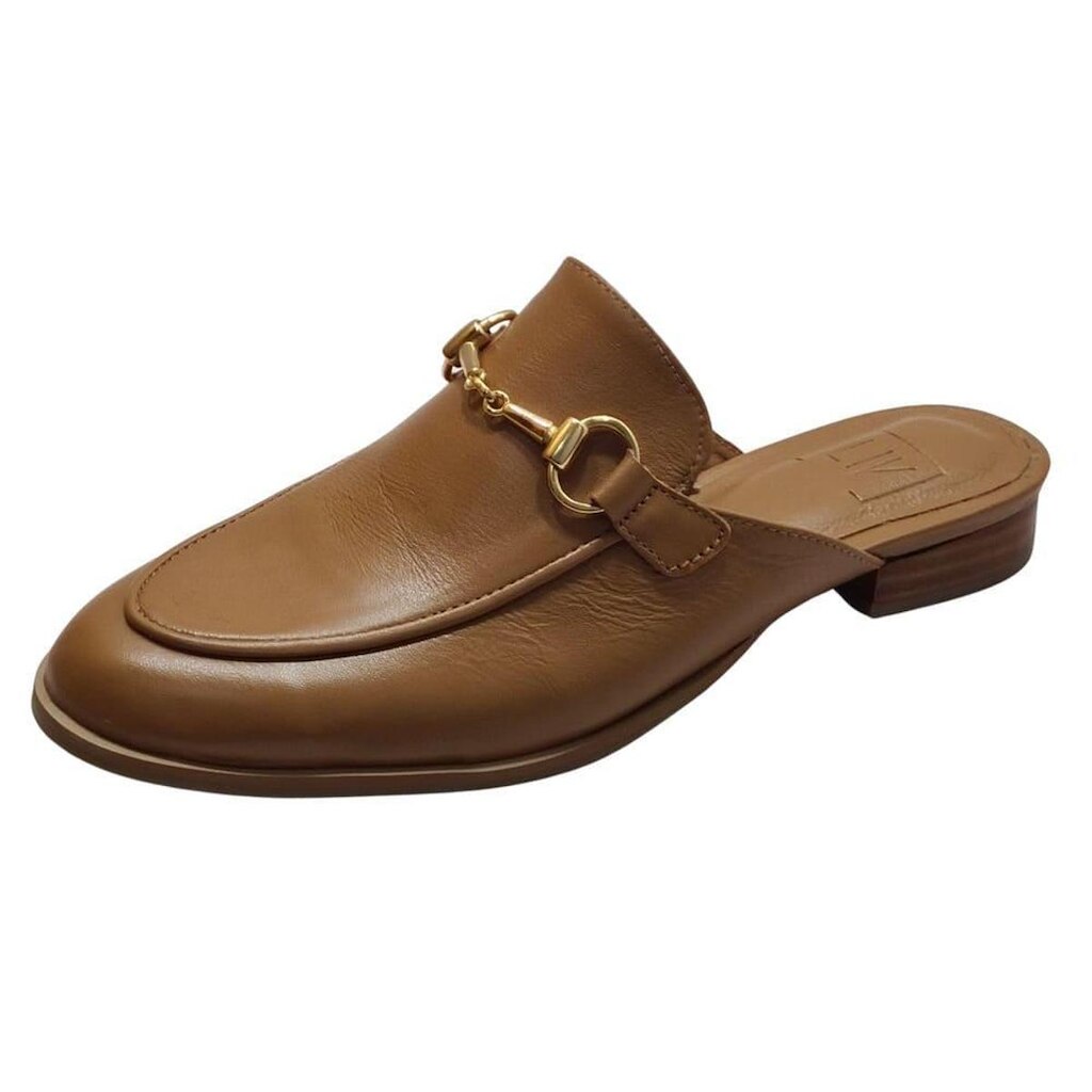 Mule Baixo Couro Coconut