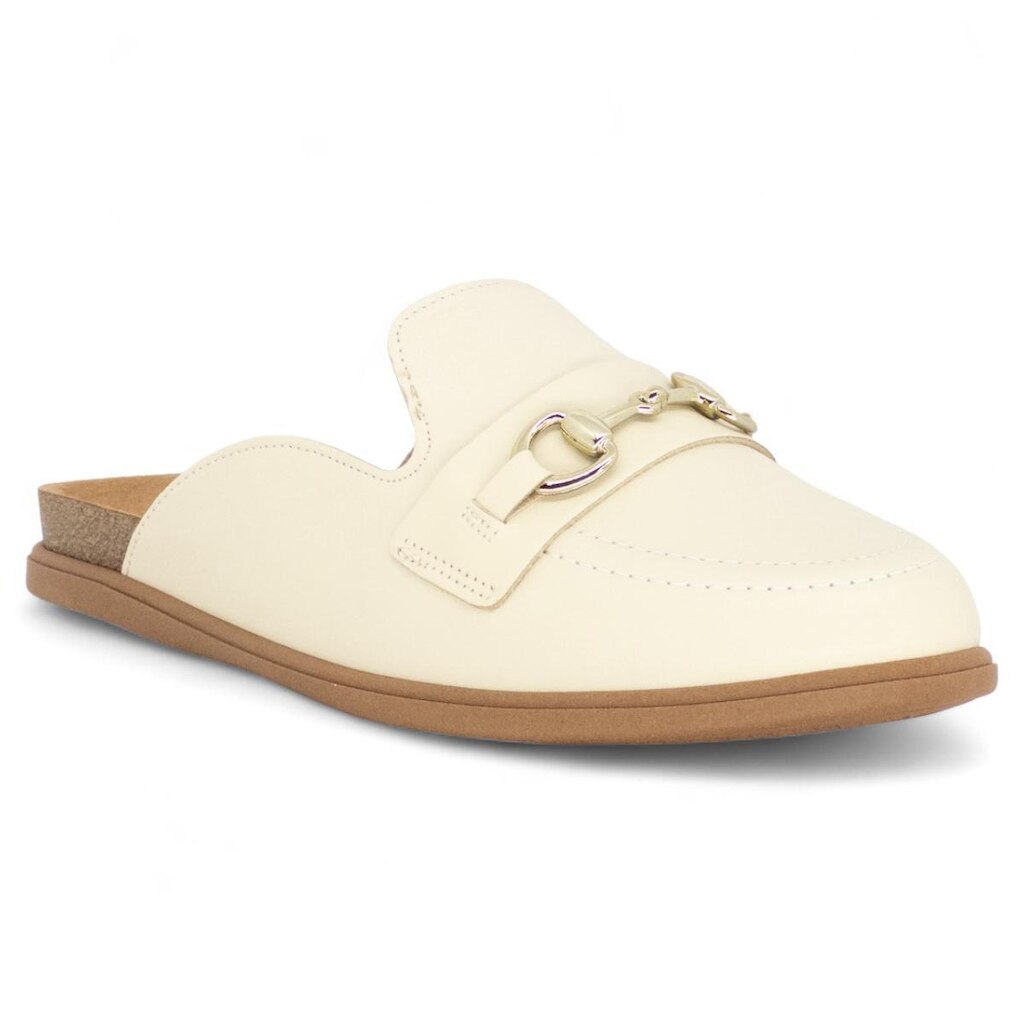 Mule Beira Rio Conforto Casual Feminino Fivela Macio