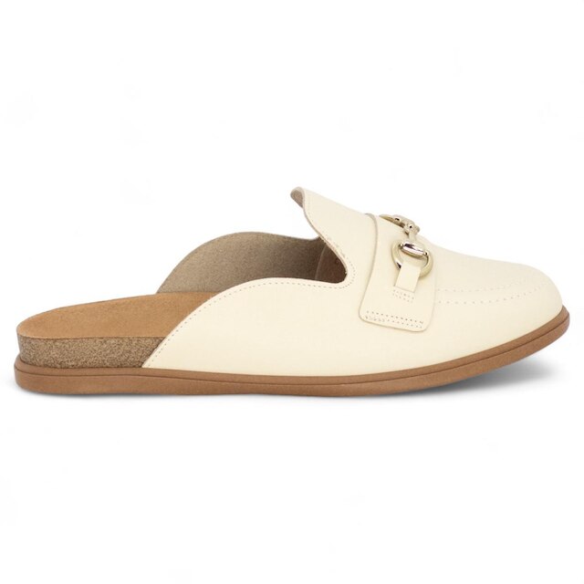 Mule Beira Rio Conforto Casual Feminino Fivela Macio
