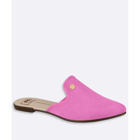Mule Bico Fino Moleca Feminino - Rosa