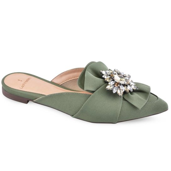 Mule Classic Joia Topaz La Femme Feminino - Verde