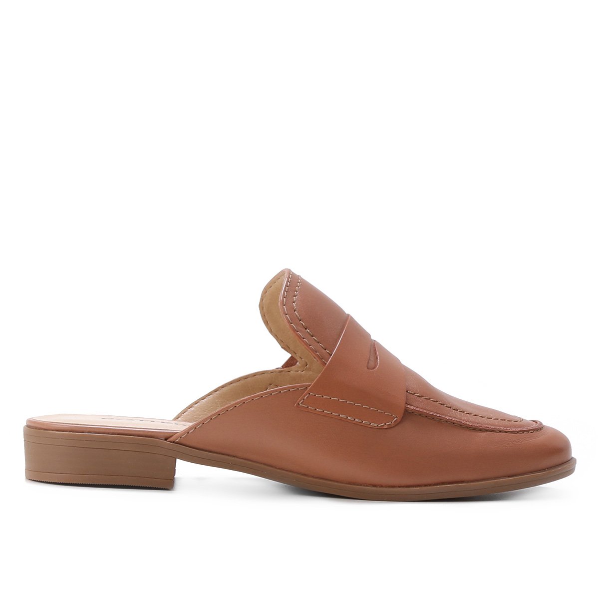 Mule Couro Bottero Napoli Feminino - Bege Menor preço em Mule Couro Bottero Napoli Feminino - Bege