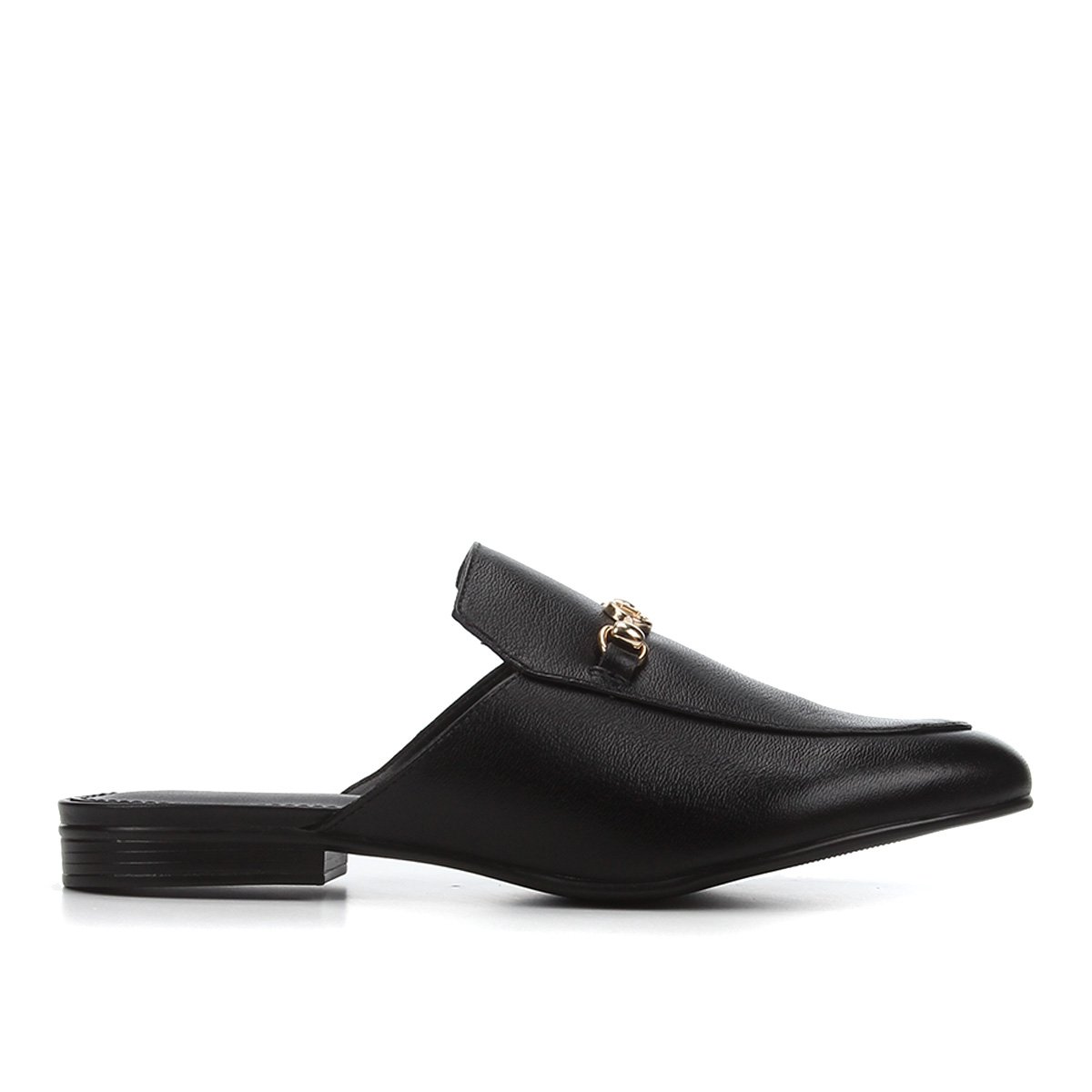 Mule Couro Jorge Bischoff Corrente Feminino - Preto | Zattini