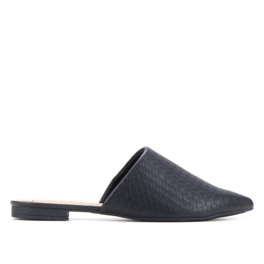 Mule Croco Anacapri Feminino - Preto