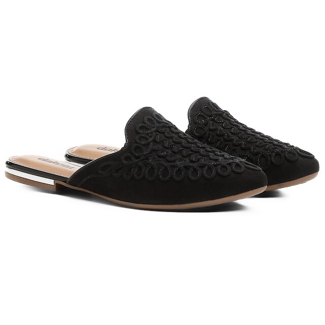 Mule Dakota Bordado Bico Fino Feminina