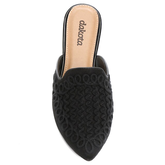 Mule Dakota Bordado Bico Fino Feminina
