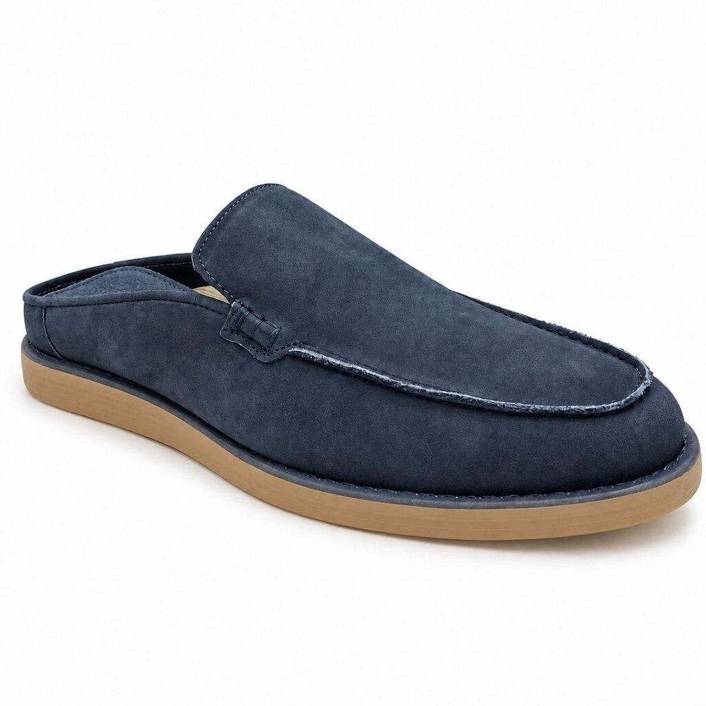Mule Democrata Masculino Marinho Camurça Conforto Casual - 42