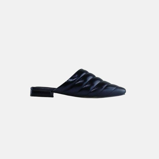 Mule Ernest Metalizada - Azul Escuro
