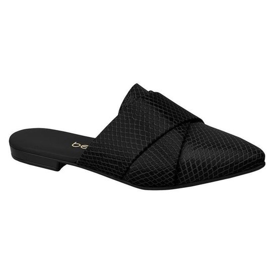 Mule Feminino Beira Rio Verniz 4134.474 - Preto