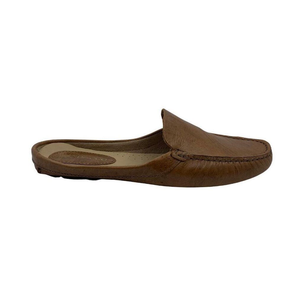 Mule Feminino Couro Andacco Conforto Marrom 3668 - Caramelo 40