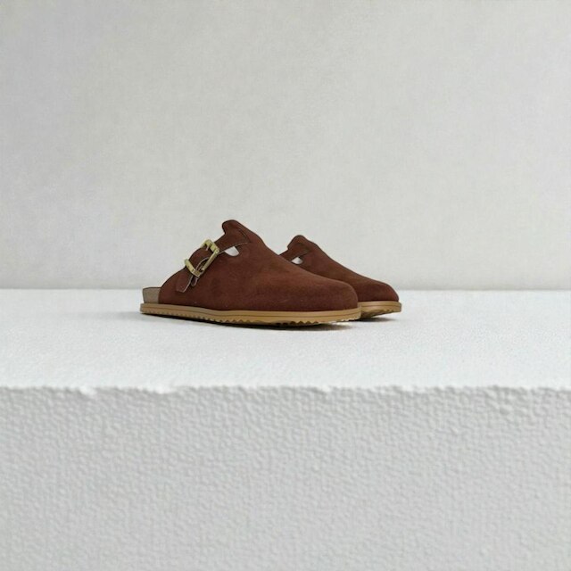 Mule Feminino Moleca Camurção Fivela Casual Preto