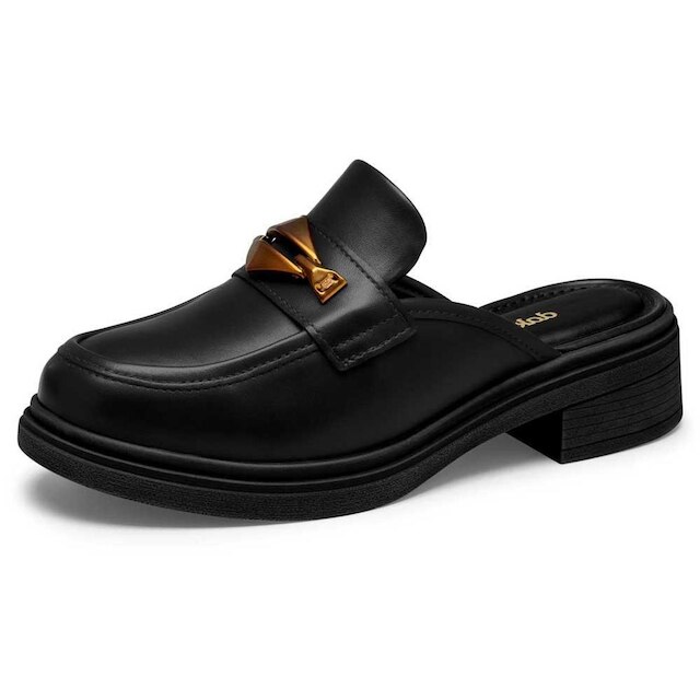 Mule Feminino Salto Bloco Vieri Preto Dakota D0422-0003