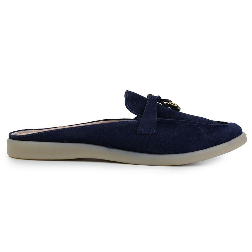 Mule Feminino Suzana Santos Camurça Azul Navy - 4765