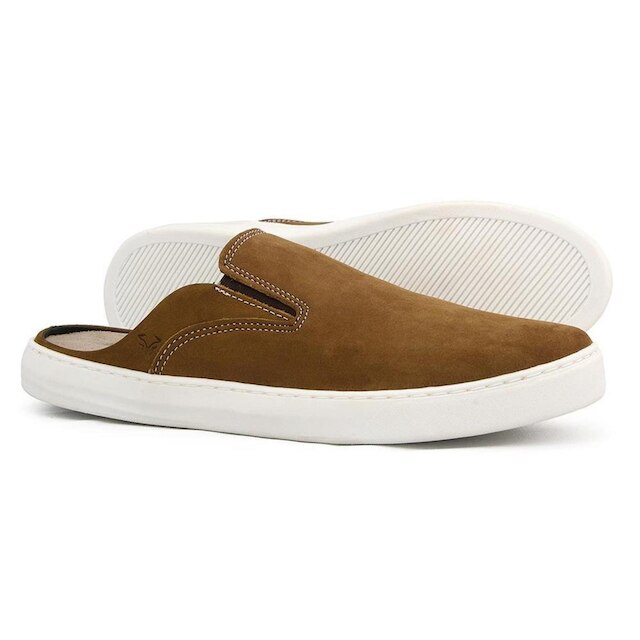 Mule Masculino Couro Nobuck West Bulls Anatômico Moda Casual
