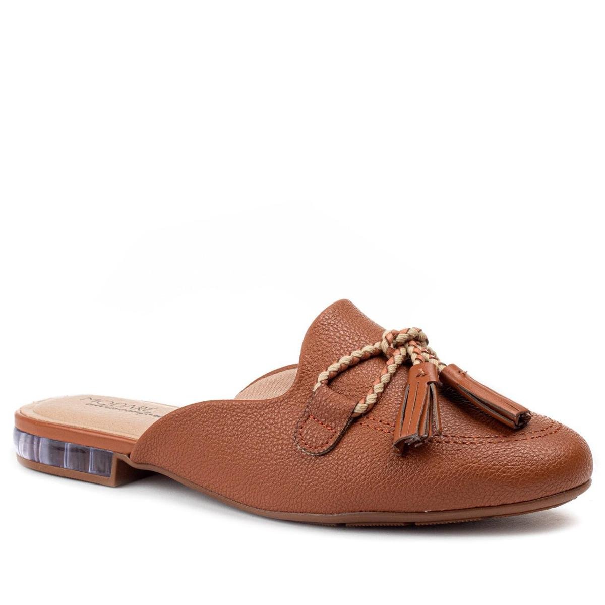 mule feminino caramelo