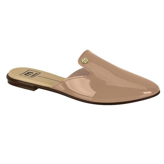 Mule Moleca Verniz Fresh Neo Feminino - Nude