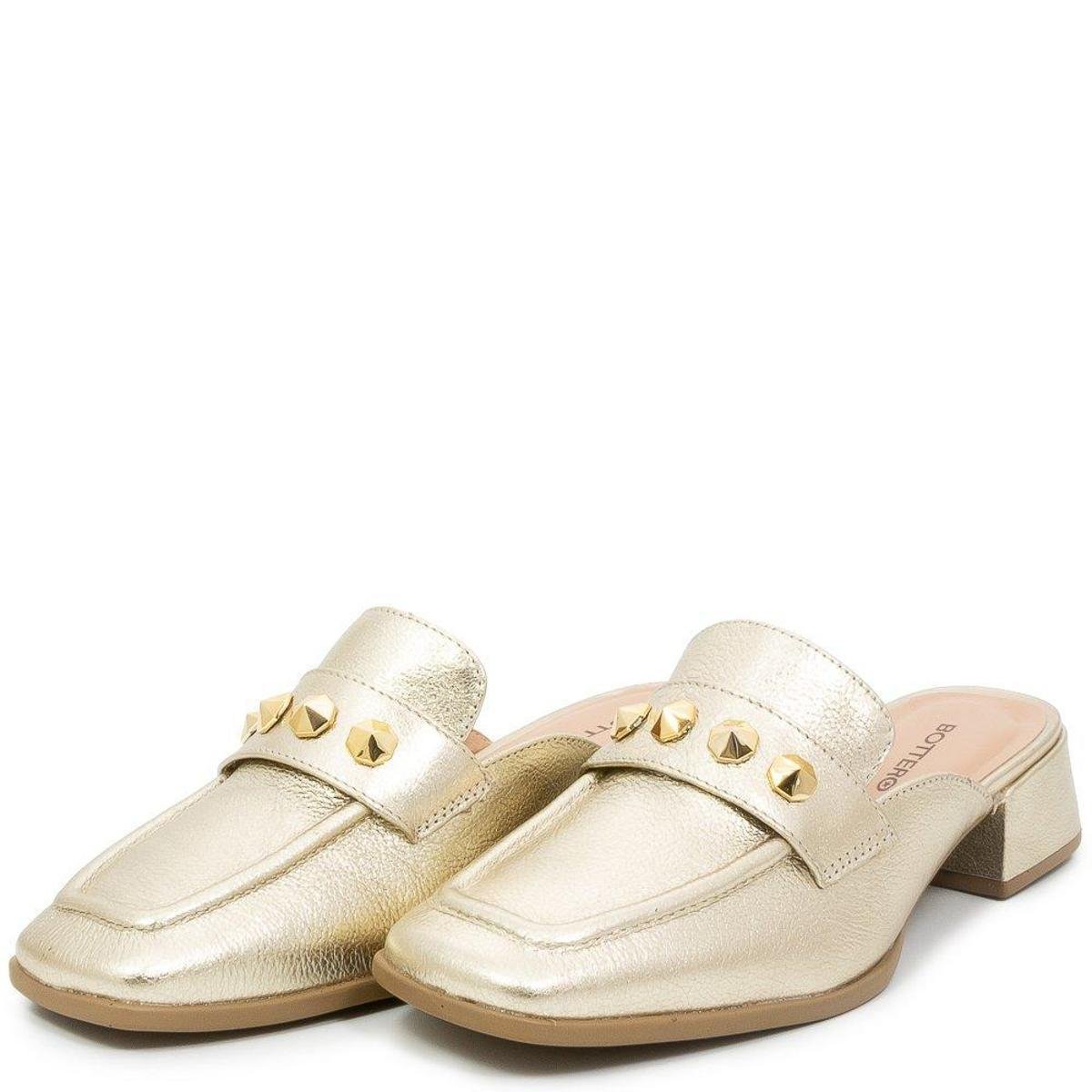 Mule Salto Bloco Bico Quadrado Spikes Bottero 354208 | Zattini