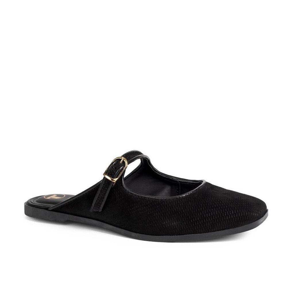Mule Tanara Em Couro Animal Print Feminino T8831